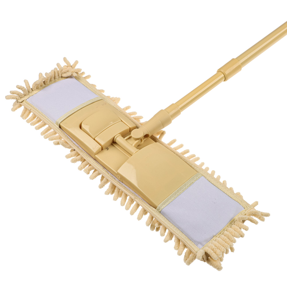 Швабра со смен.насадкой тм VETTA, ручка телескоп. металл, пластик 70-120см, насадка микрофиб. 95г/м2, арт.№ 444-364