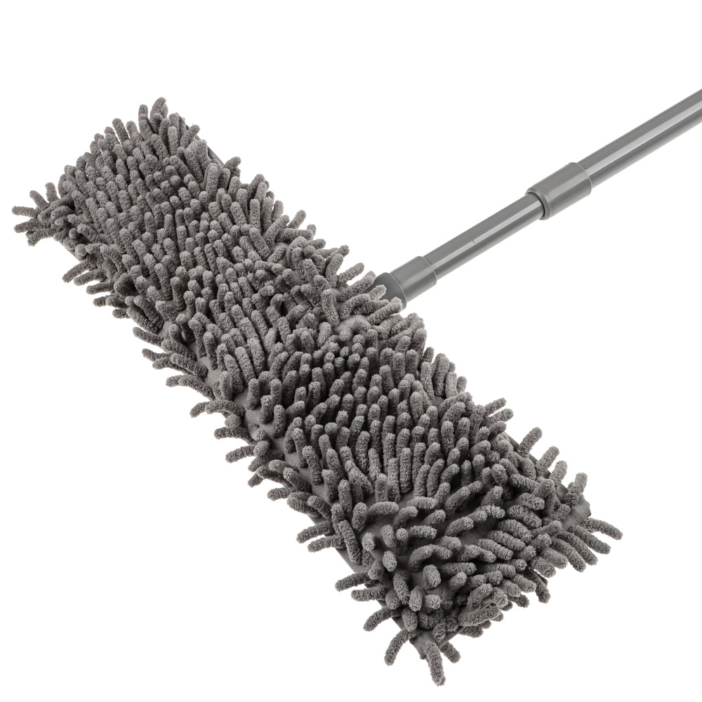 Швабра со смен.насадкой тм VETTA, ручка телескоп. металл, пластик 70-120см, насадка микрофиб. 95г/м2, арт.№ 444-364