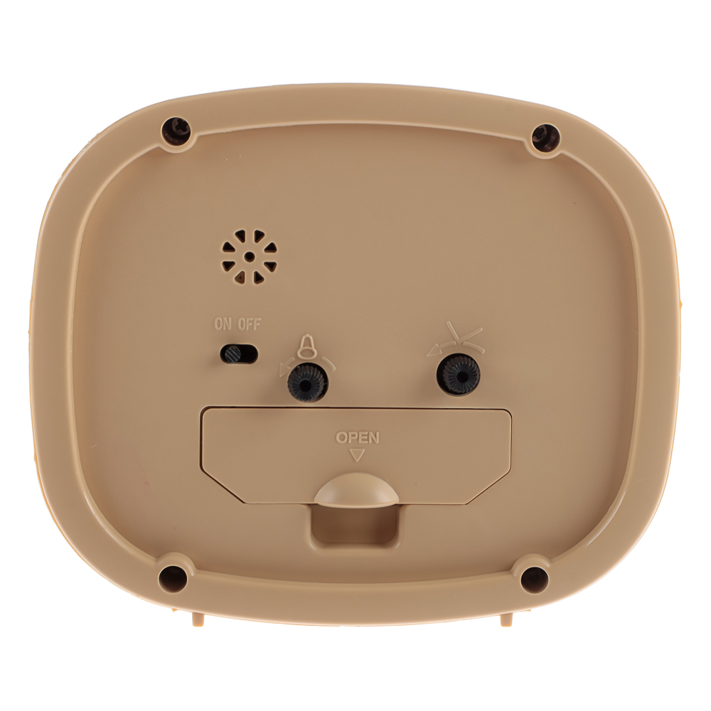 Будильник кварц, корпус бежевый "Дерево", арт.В5-005, арт.№ 529-339