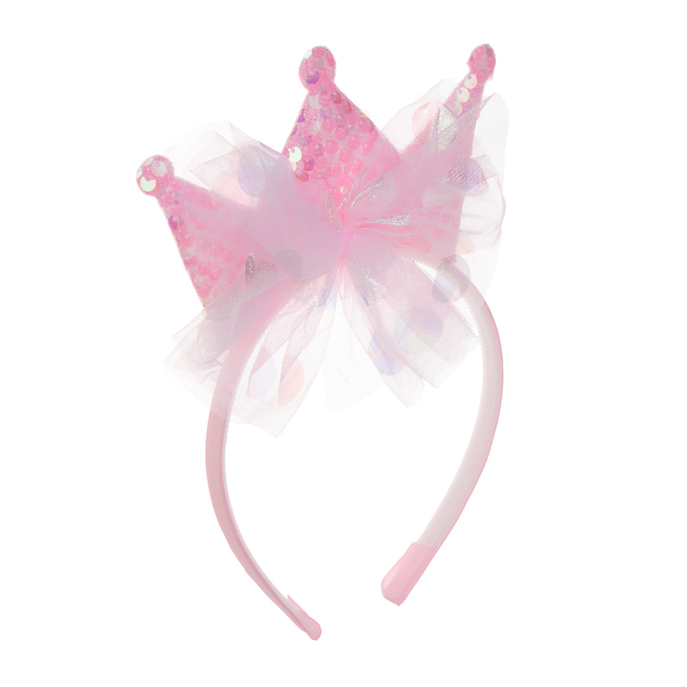 СНОУ БУМ Набор карнавальный 2 предмета (ободок и палочка волшебная), пластик, полиэстер, арт.№ 389-242