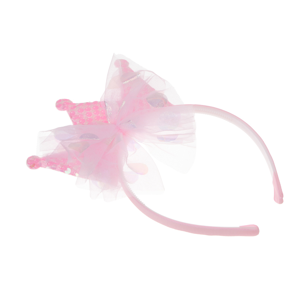 СНОУ БУМ Набор карнавальный 2 предмета (ободок и палочка волшебная), пластик, полиэстер, арт.№ 389-242