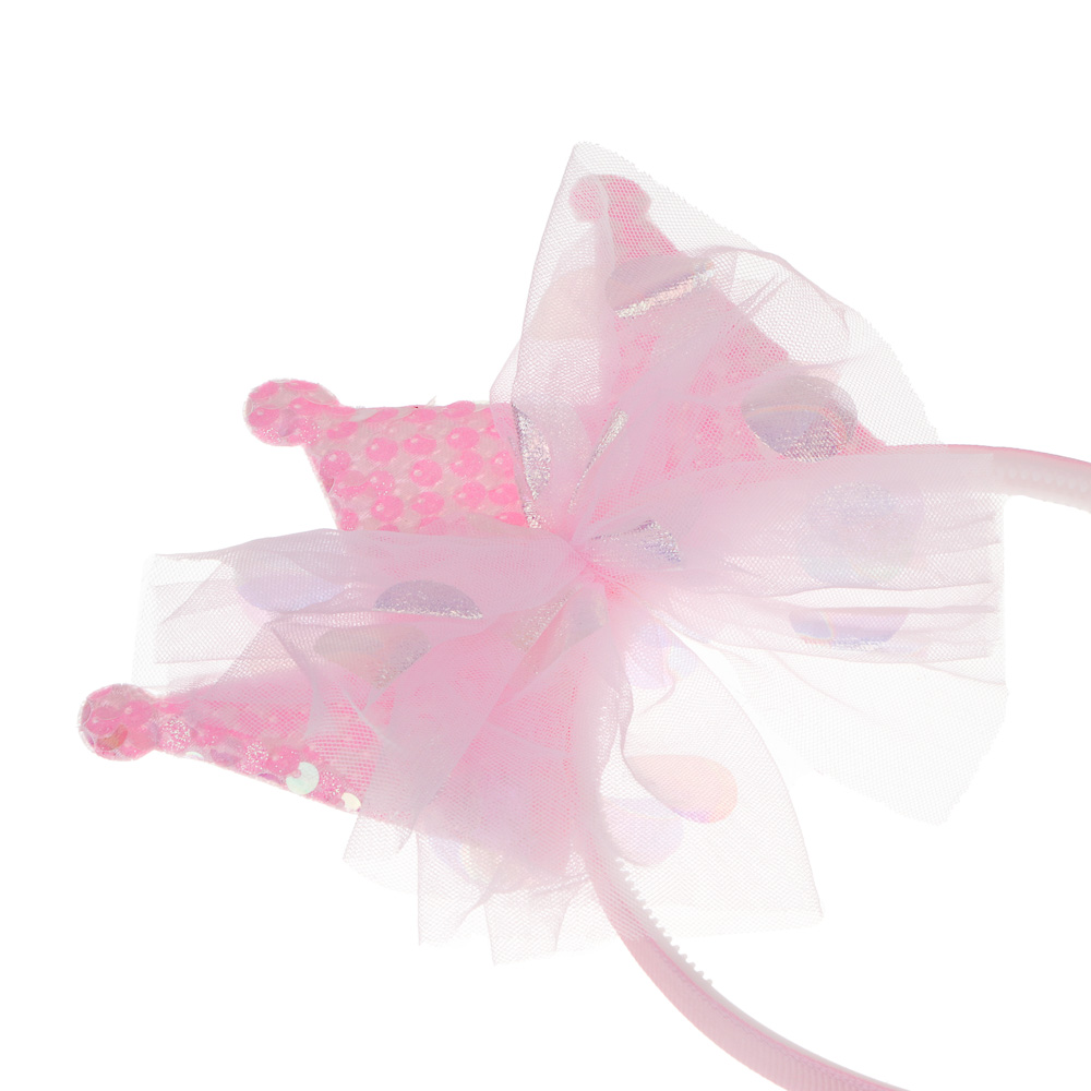 СНОУ БУМ Набор карнавальный 2 предмета (ободок и палочка волшебная), пластик, полиэстер, арт.№ 389-242