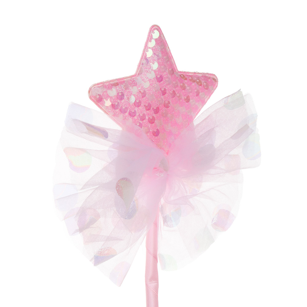 СНОУ БУМ Набор карнавальный 2 предмета (ободок и палочка волшебная), пластик, полиэстер, арт.№ 389-242