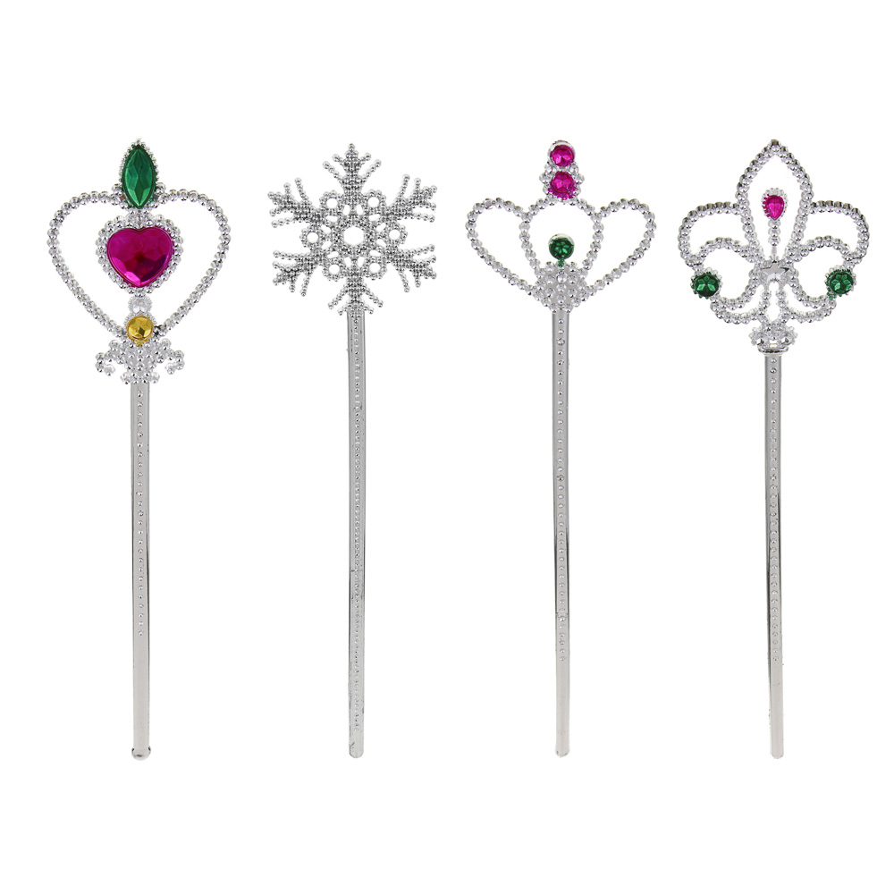 СНОУ БУМ Волшебная палочка, 31-32см, пластик, 4 дизайна, арт.№ 341-220