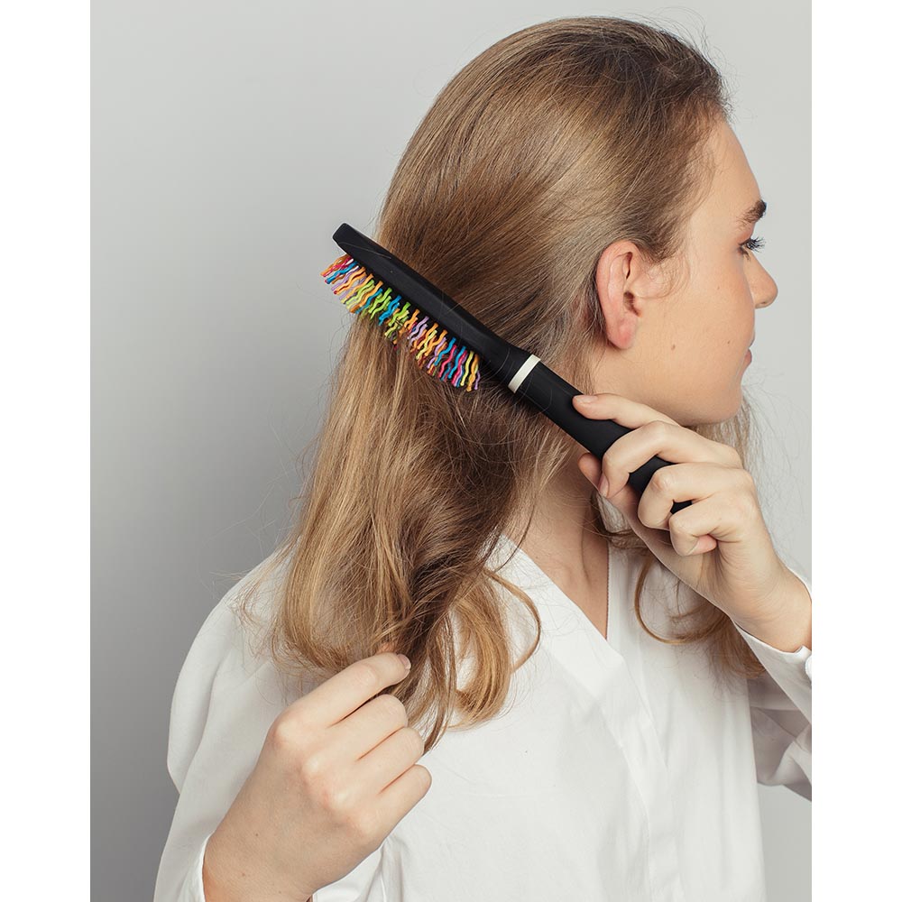 ЮНИLOOK Расческа массажная Радуга с цветными зубчиками, 23,5х6см, #22, арт.№ 356-591