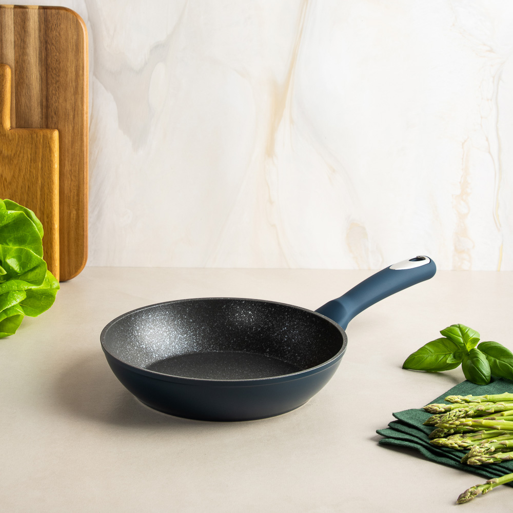 SATOSHI Ривьера Сковорода литая d20см, антипригарное покрытие мрамор, индукция, арт.№ 846-723