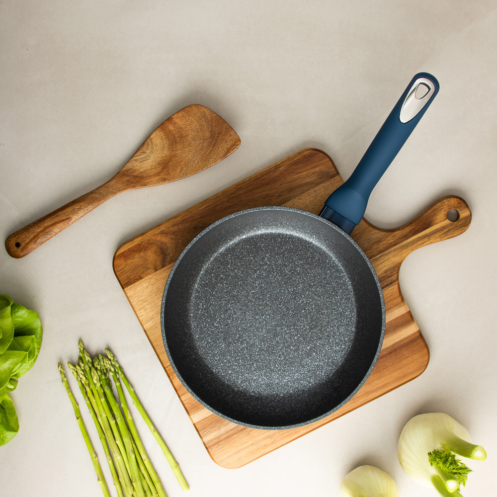 SATOSHI Ривьера Сковорода литая d24см, антипригарное покрытие мрамор, индукция, арт.№ 846-724