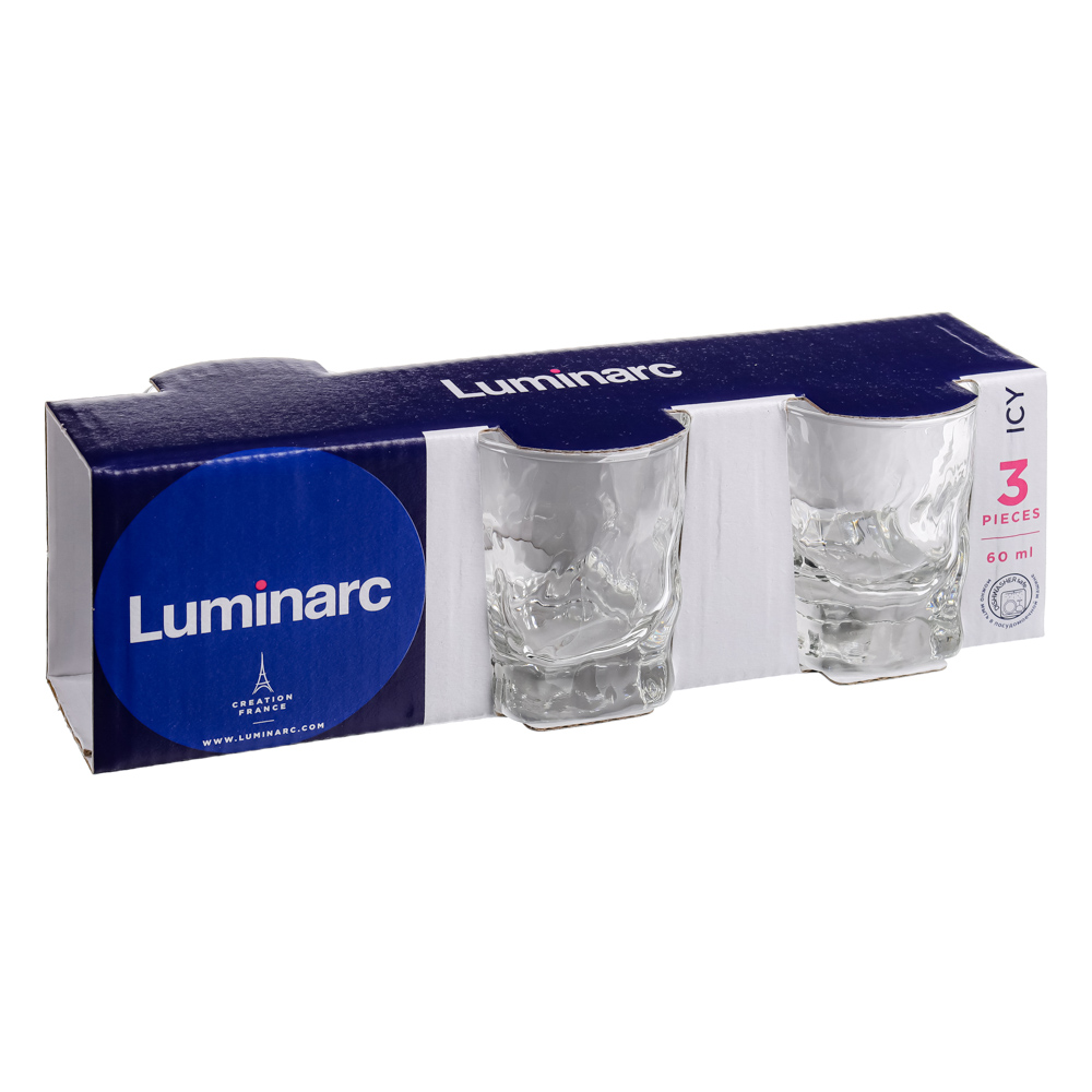 LUMINARC Набор стопок 3шт 60мл Айси, арт.№ 878-486