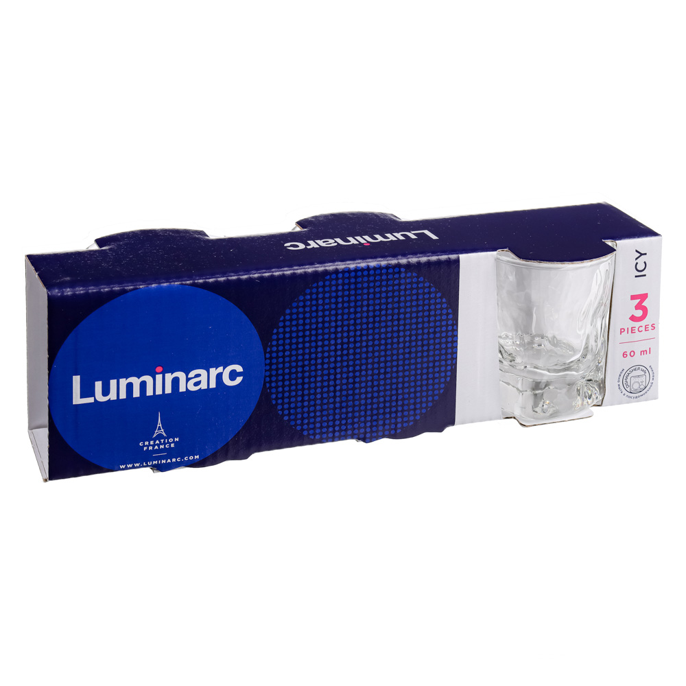 LUMINARC Набор стопок 3шт 60мл Айси, арт.№ 878-486