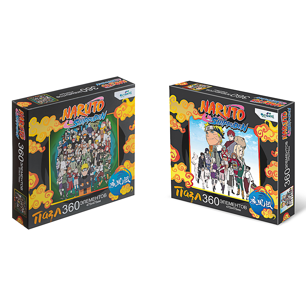 Naruto Пазл 360 элементов, 20,4x20,4x4,5 см, арт.№ 285-248