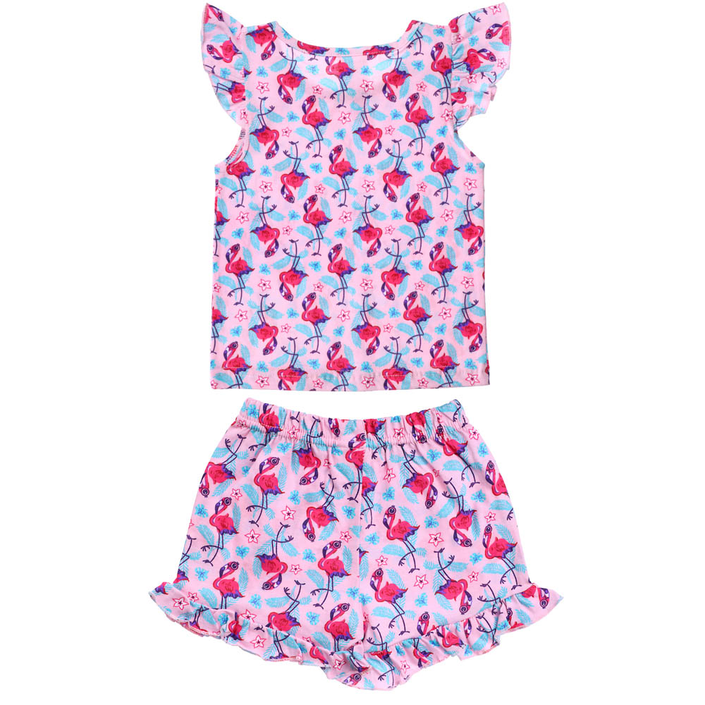 Комплект детский для девочек (футболка и шорты), р.104-128, 100% хлопок, 4 дизайна, арт.№ 354-189