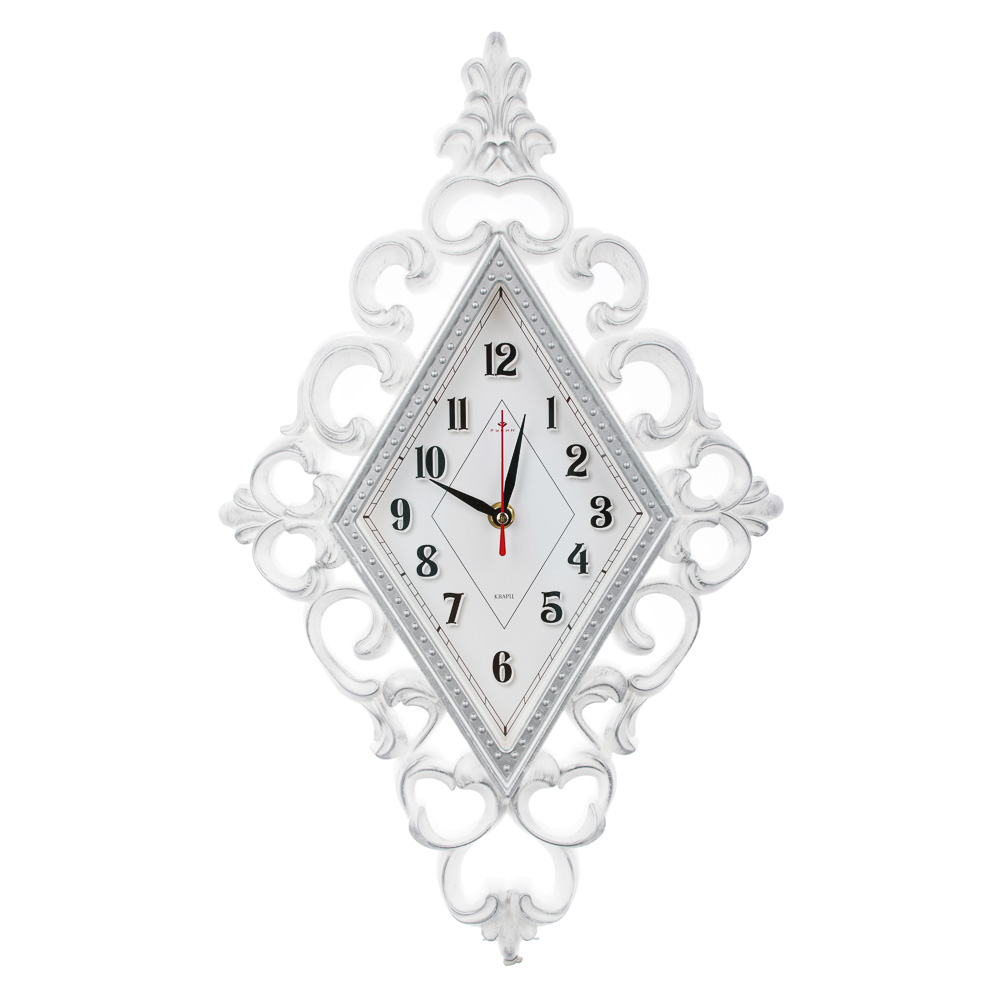 Часы настенные ромб, 30х48см, пластик, арт.№ 581-845