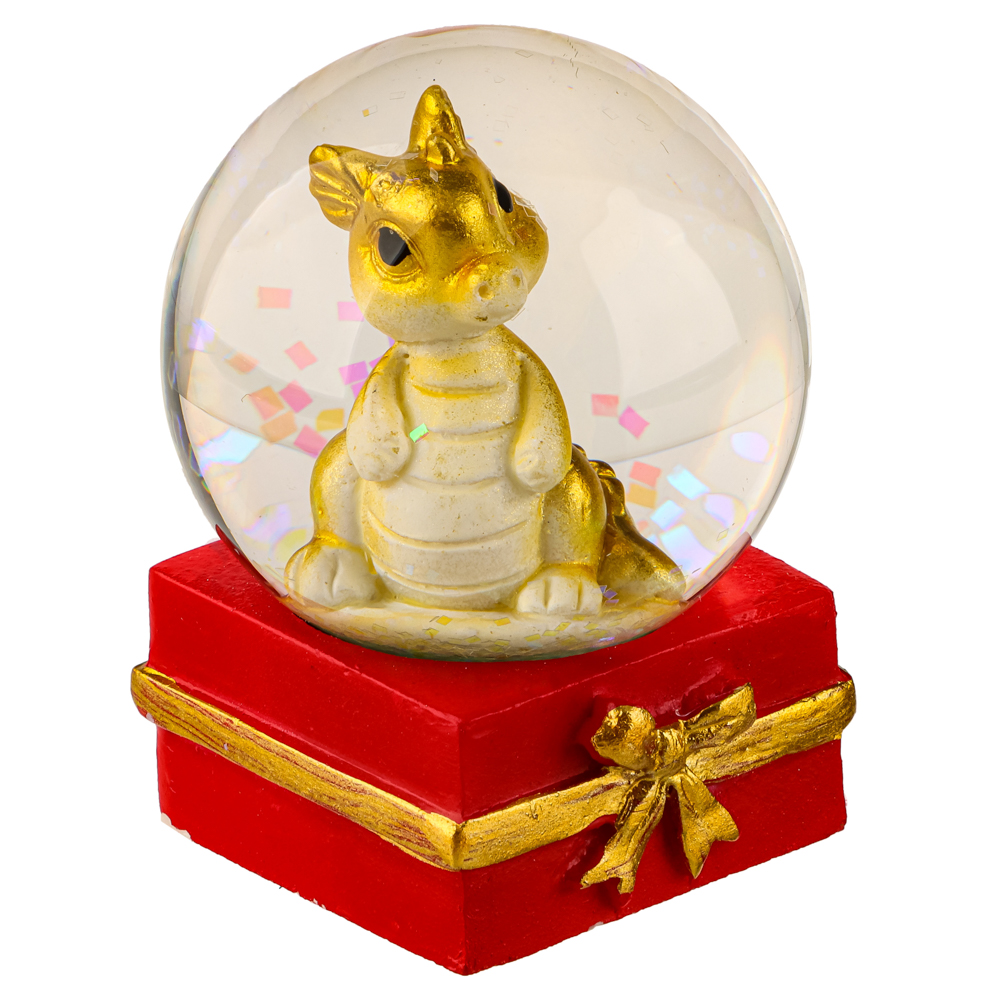 СНОУ БУМ Сувенир Символ Года, снежный шар, полистоун, стекло, 4,5х4,5х6,2см, 4 дизайна, арт.2, арт.№ 359-884