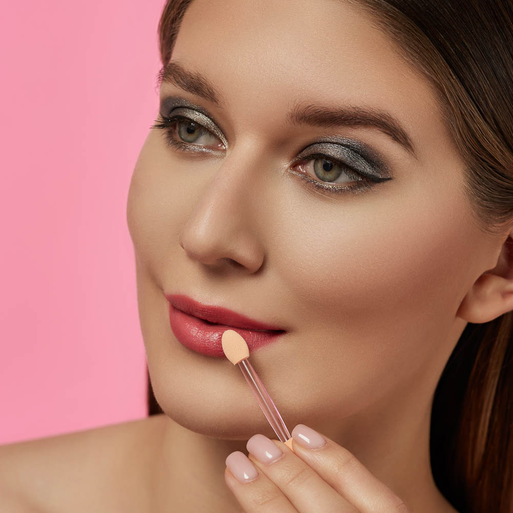 Набор аппликаторов 4-х сторонних 10 шт тм  ЮНИLOOK, латекс, пластик, 6см, арт.№ 305-302