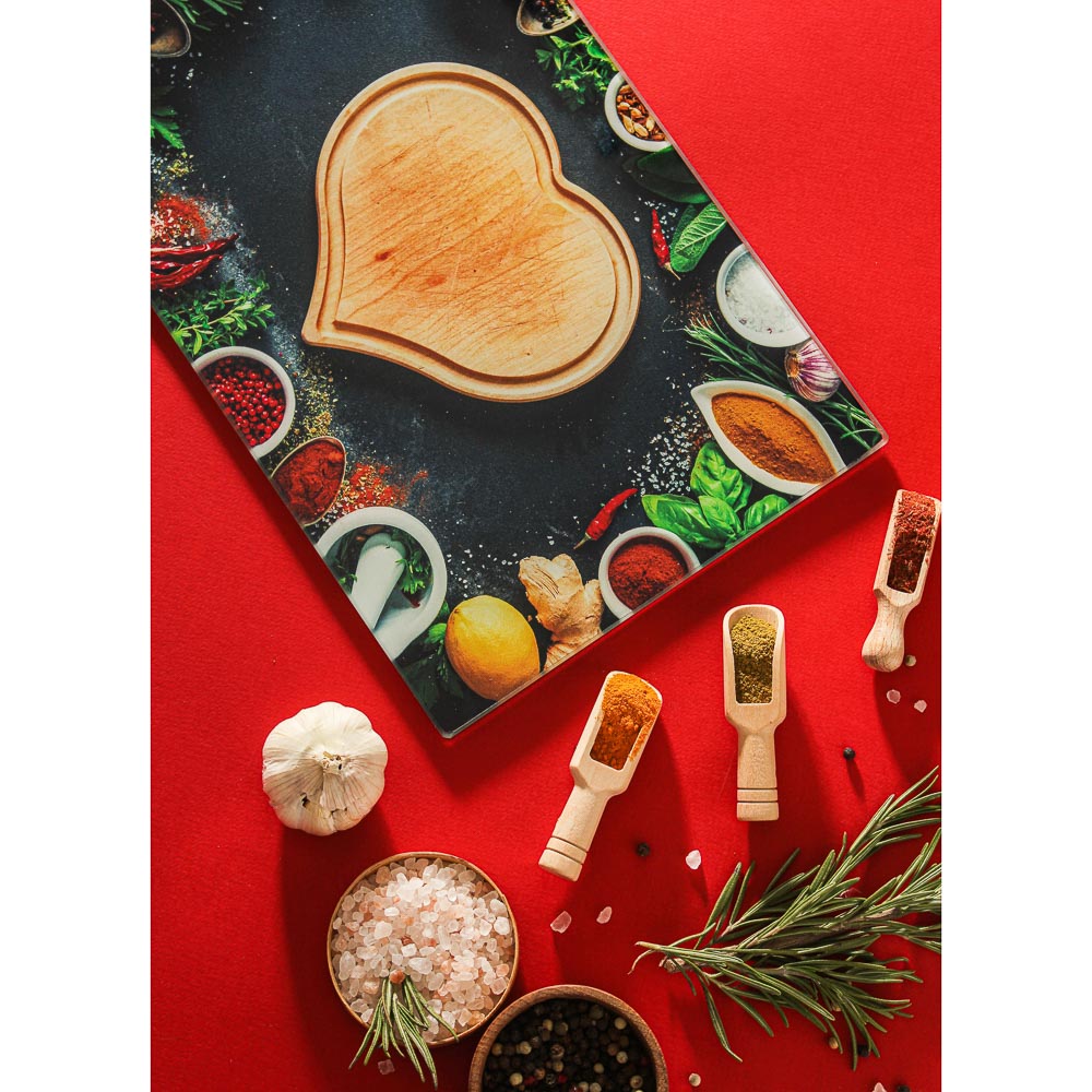 VETTA Специи Доска разделочная стеклянная, 20х30х0,4см, 2 дизайна, арт.№ 853-199