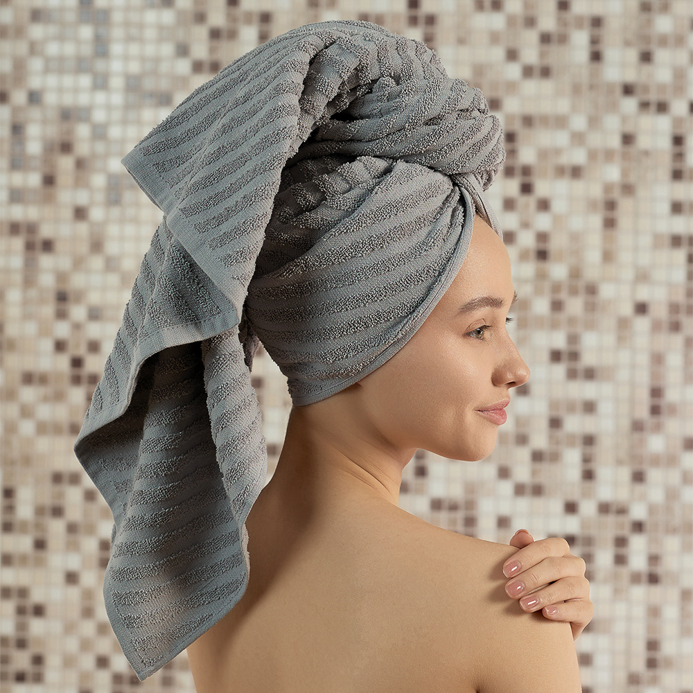 PROVANCE Линт Полотенце махровое, 100% хлопок, 70х130см, светло-серый, арт.№ 484-110