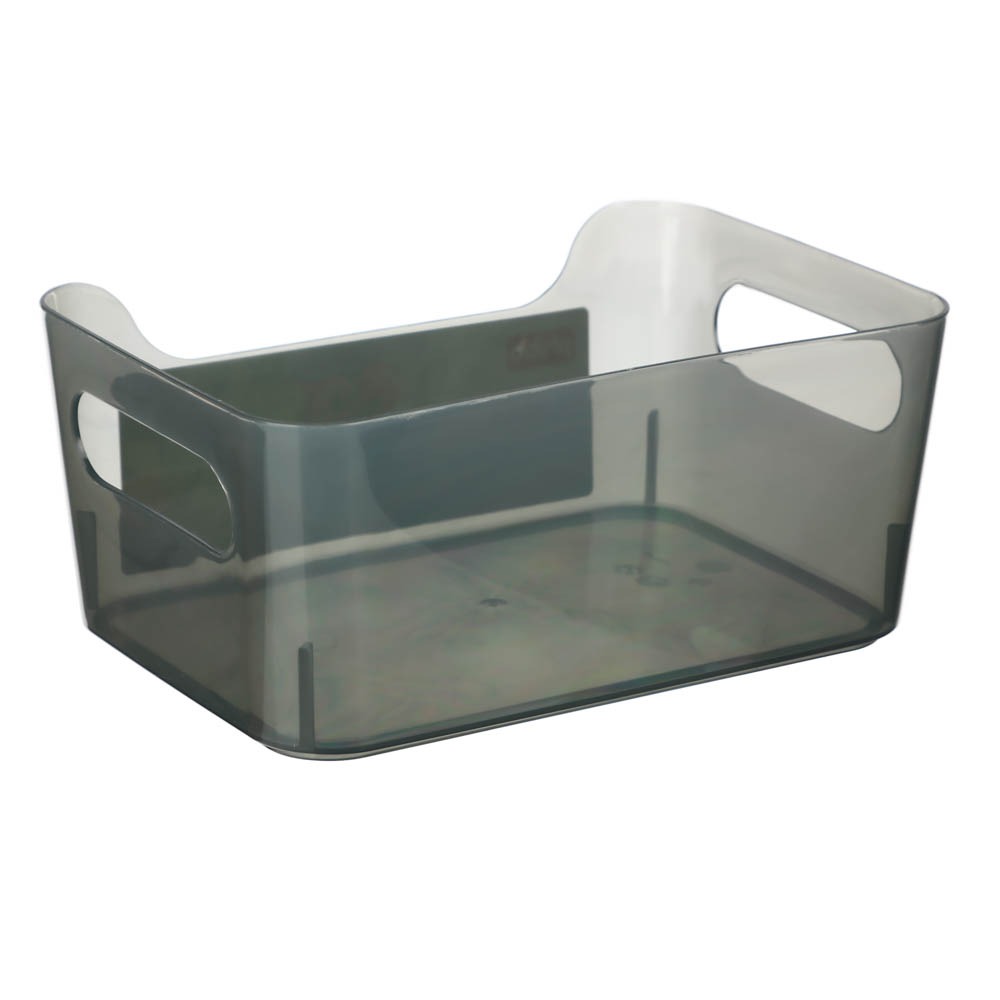 Контейнер универсальный с ручками без крышки, 17х12х7,5см, 1,2л, турмалин, арт.№ 463-274