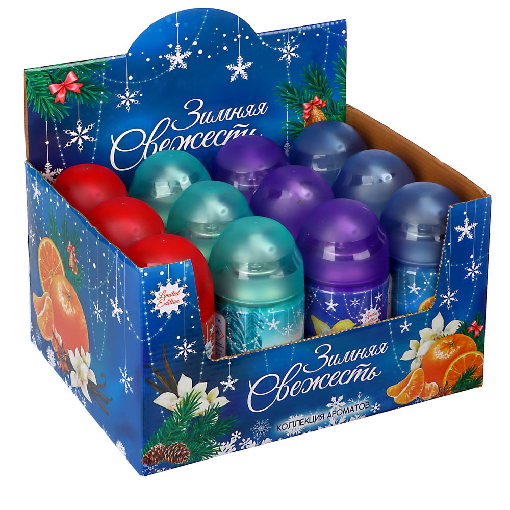 NEW GALAXY Освежитель воздуха Автоматик Limited Edition 250мл,Ваниль,Мандарин,Мороз.утро,Хвой.сказка, арт.№ 778-073