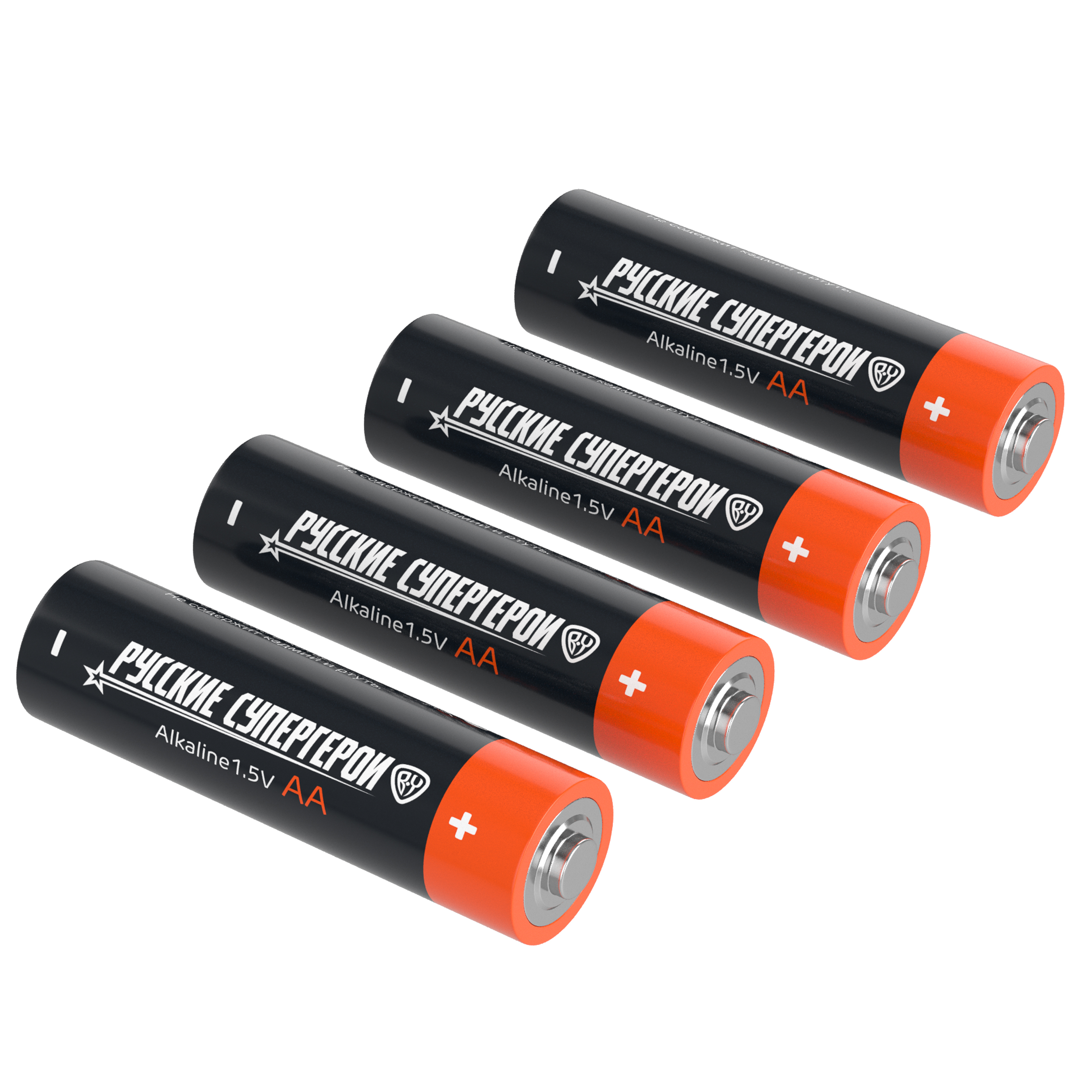 Батарейки AA BY Русские Супергерои 4шт в блистере, щелочные, Герои, КОЩЕЙ, арт.№ 917-331