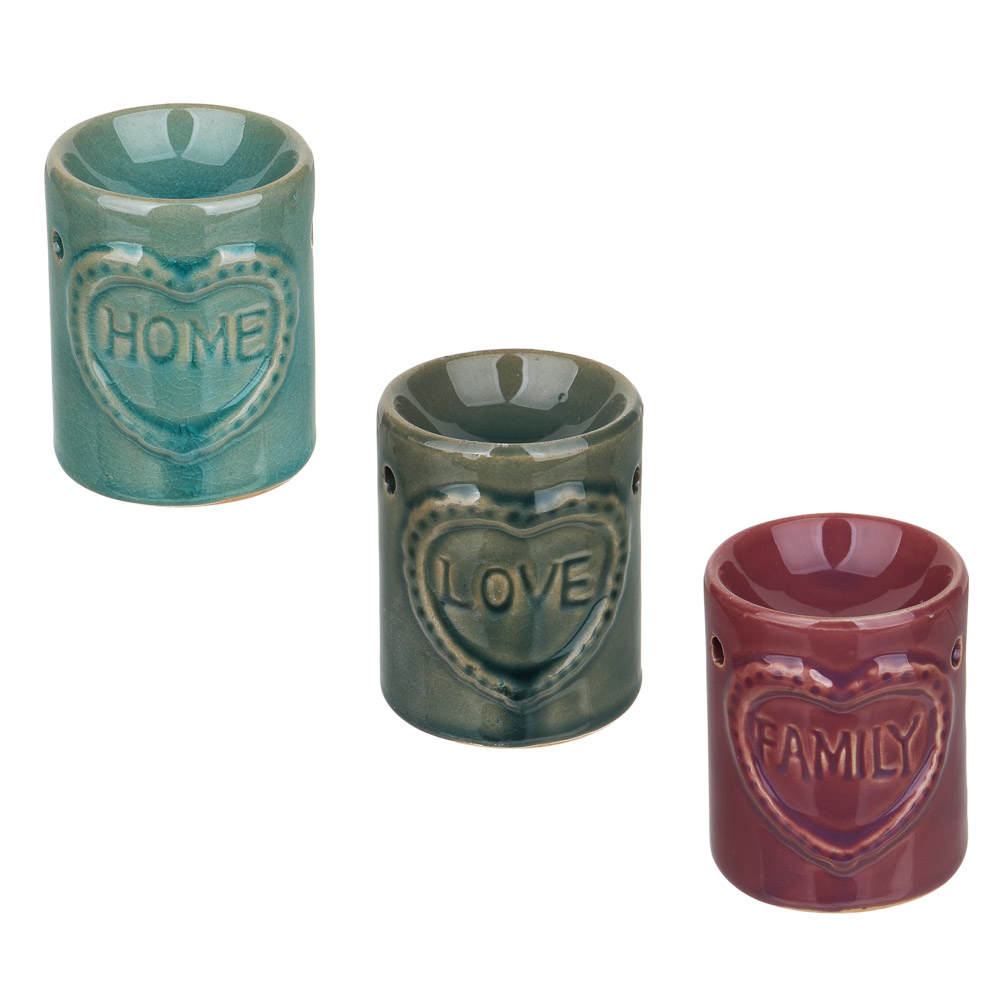 Аромалампа керамическая, 6,5x6,5x8,2 см, 3 цвета, арт.3-1, арт.№ 471-019