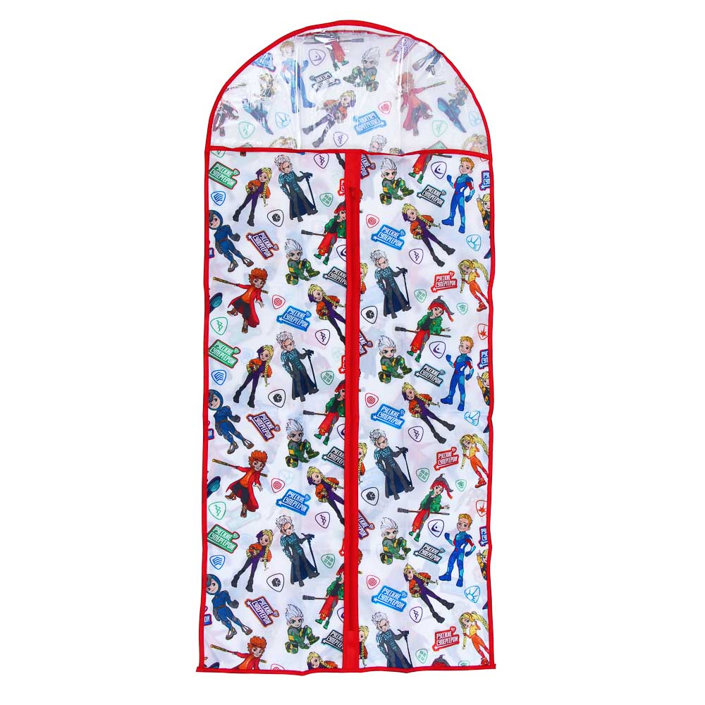 BY Русские Супергерои Чехол для одежды, 60х130см, с молнией, с окном, полиэстер, детская серия, арт.№ 457-810