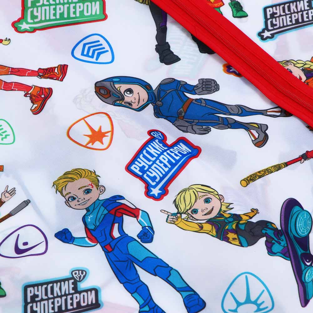 BY Русские Супергерои Чехол для одежды, 60х90см, с молнией, полиэстер, арт.№ 457-811