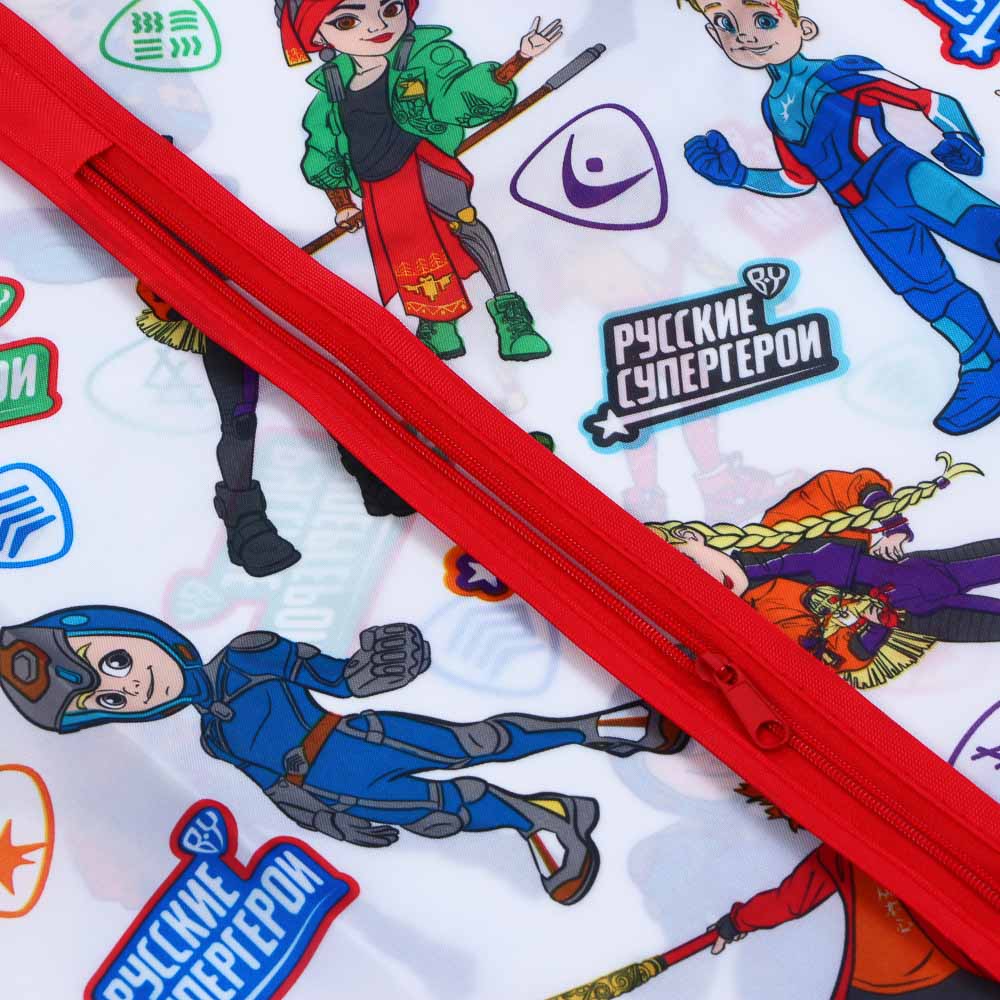BY Русские Супергерои Чехол для одежды, 60х90см, с молнией, полиэстер, арт.№ 457-811