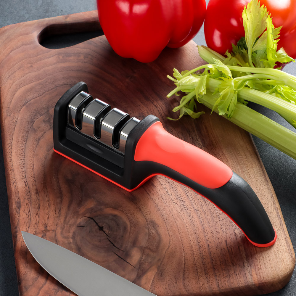 VETTA Ножеточка универсальная для черновой и финальной заточки, 21,5х5х6см, полипропилен, нерж.сталь, арт.№ 803-377