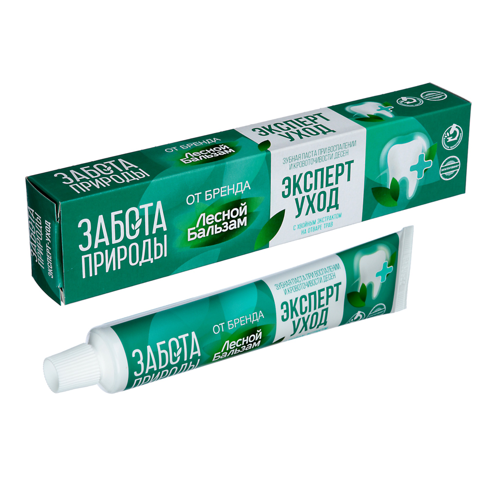 Зубная паста ЛЕСНОЙ БАЛЬЗАМ со вкусом мяты, 75мл, арт.№ 981-049