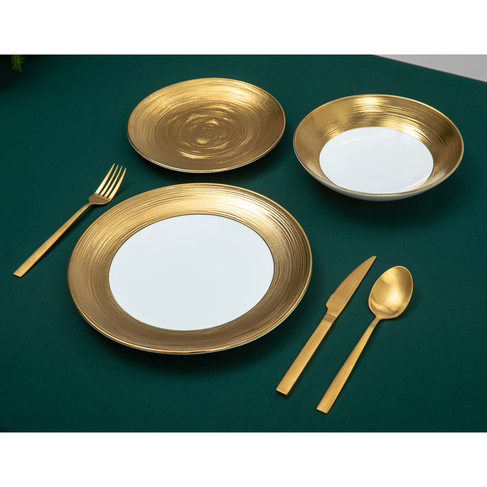 BY Голд фэнтези Тарелка десертная, 21х21х2,5см, фарфор, арт.№ 821-057