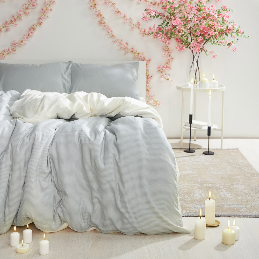 PROVANCE Фрэя Комплект постельного белья 1,5 (4 предмета), микросатин, серый, арт.№ 421-347