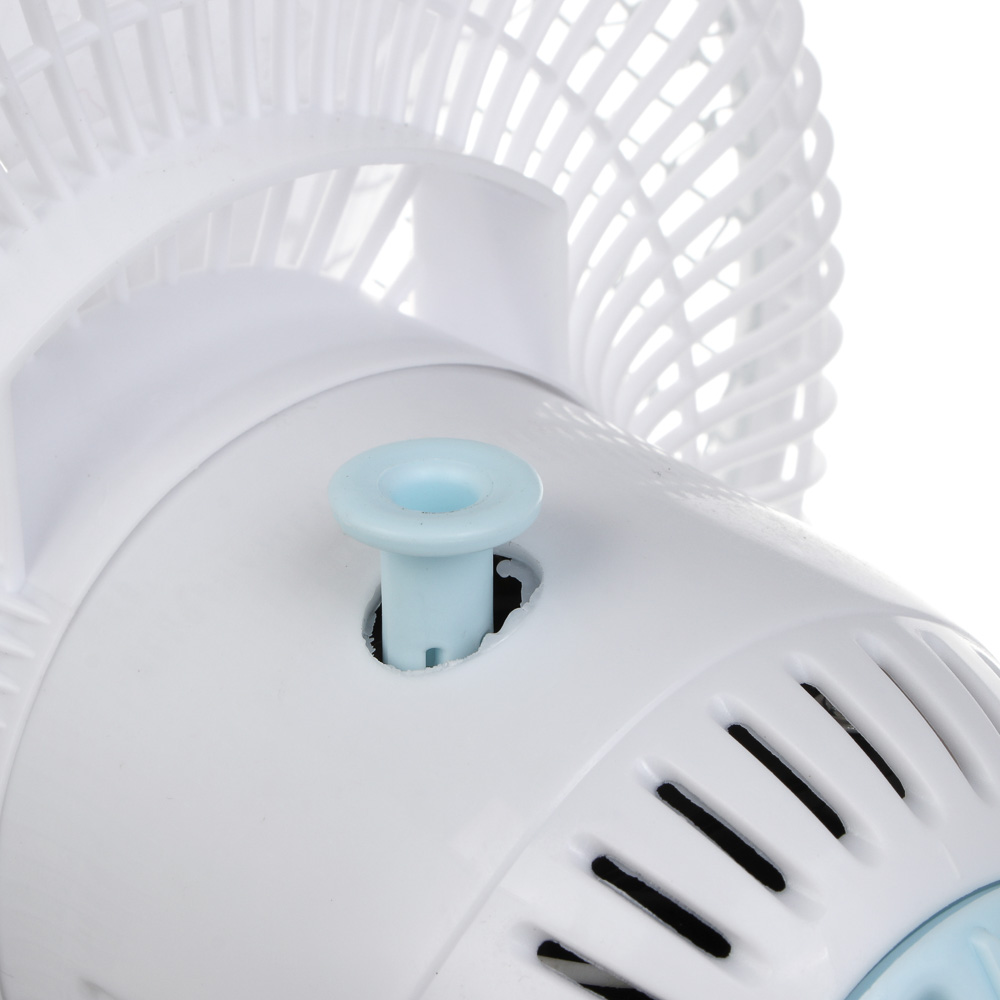 Вентилятор настольный на прищепке тм LEBEN 20Вт, диаметр 23см, 220в, белый, арт.№ 243-015