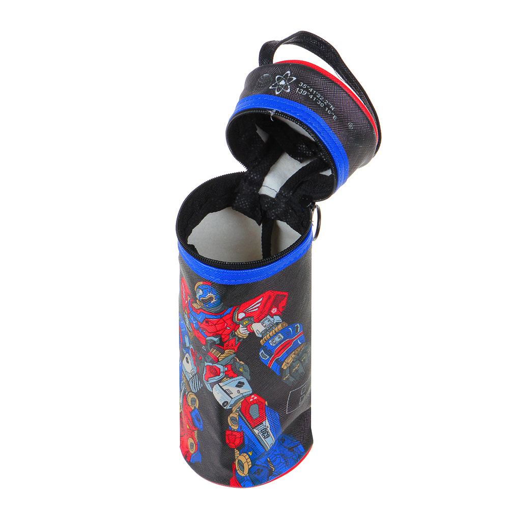 BY ПЕРЕСВЕТ Пенал-подставка, круглый, 19х7х7см, иск.кожа, ручка, молния по кругу, арт.№ 238-285