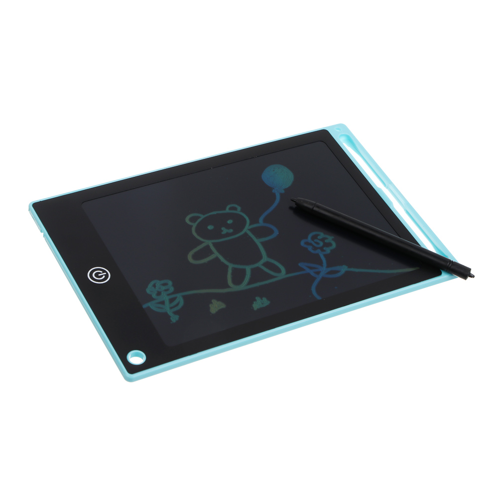 ХОББИХИТ Планшет для рисования графический LCD экран, 8,5 дюймов, пластик, 4 цвета, арт.№ 280-011