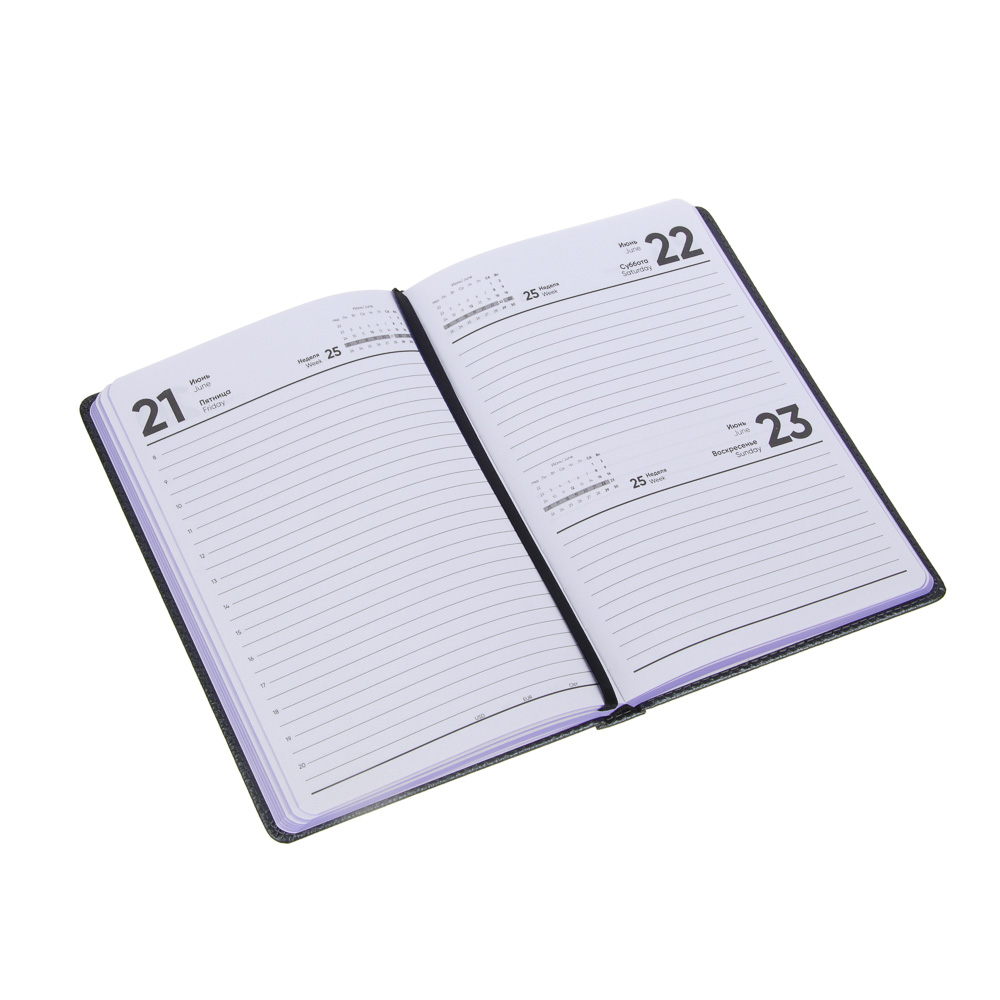 Ежедневник на 2024 "ЛОФТ" А5, 352 стр., тв.обл.с поролоном, иск.кожа, нашивка, цв.срез, 3 цв.метал., арт.№ 572-153