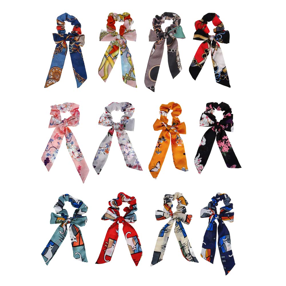 BERIOTTI Резинка для волос, полиэстер, d6см, 3 дизайна, арт.№ 322-221