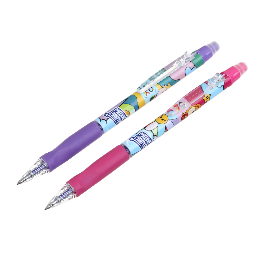 FLOMIK Авторучка гелевая "пиши-стирай" синяя, 0,6 мм, 2 дизайна, арт.№ 614-111