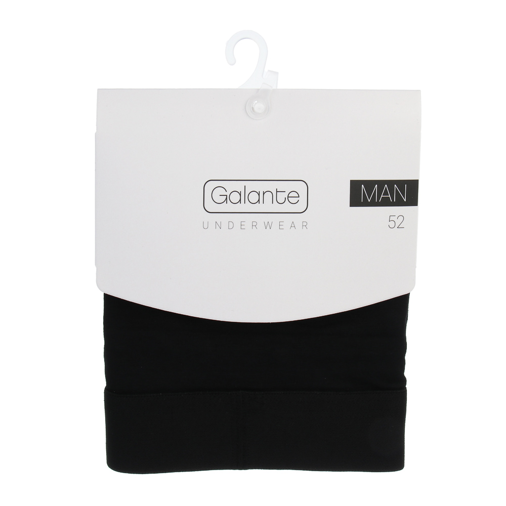 GALANTE Трусы-слипы мужские классика, р.52, 95%хлопок, 5%спандекс, черный, НБ25-4, арт.№ 331-327
