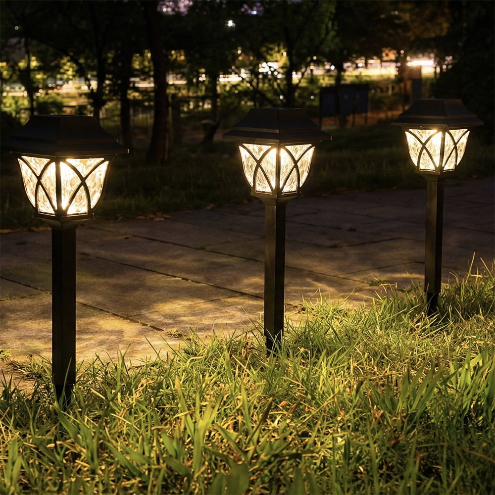 Светильник садовый на солн. батар. тм INBLOOM, 10х45см, 1LED, шампань, AA300mAh Ni-MH, 1 реж.,PP, арт.№ 475-346