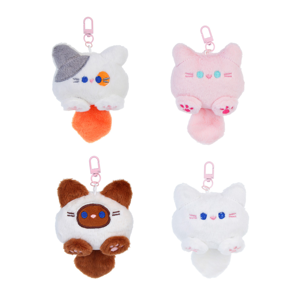ИГРОЛЕНД Брелок-подвес мягкий "Котёна" в боксе-сюрприз, 10 см, полиэстер, металл, 10х7х7 см, микс, арт.№ 264-500