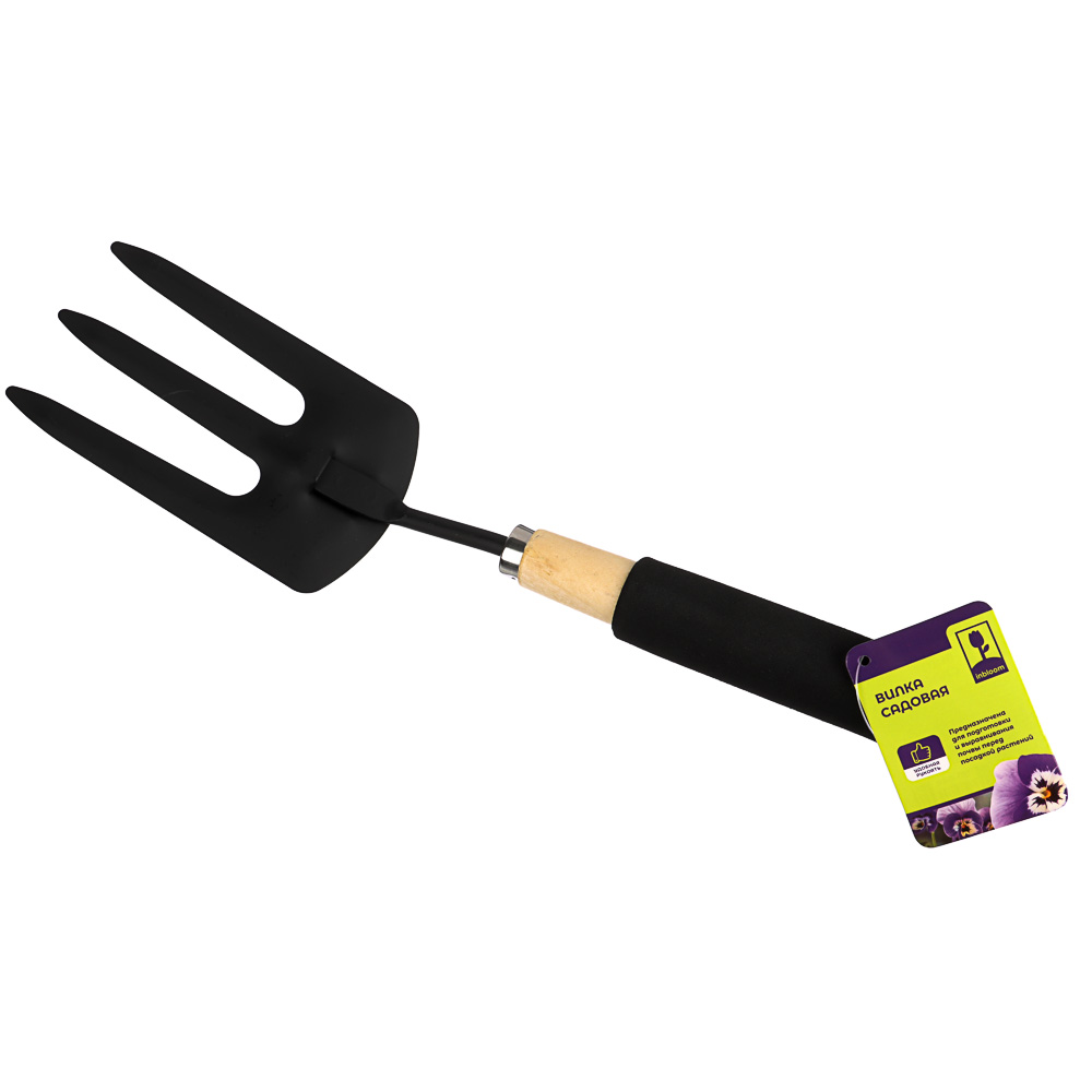 INBLOOM Вилка садовая, 36x8см, дерево, поролон, металл, арт.№ 181-040
