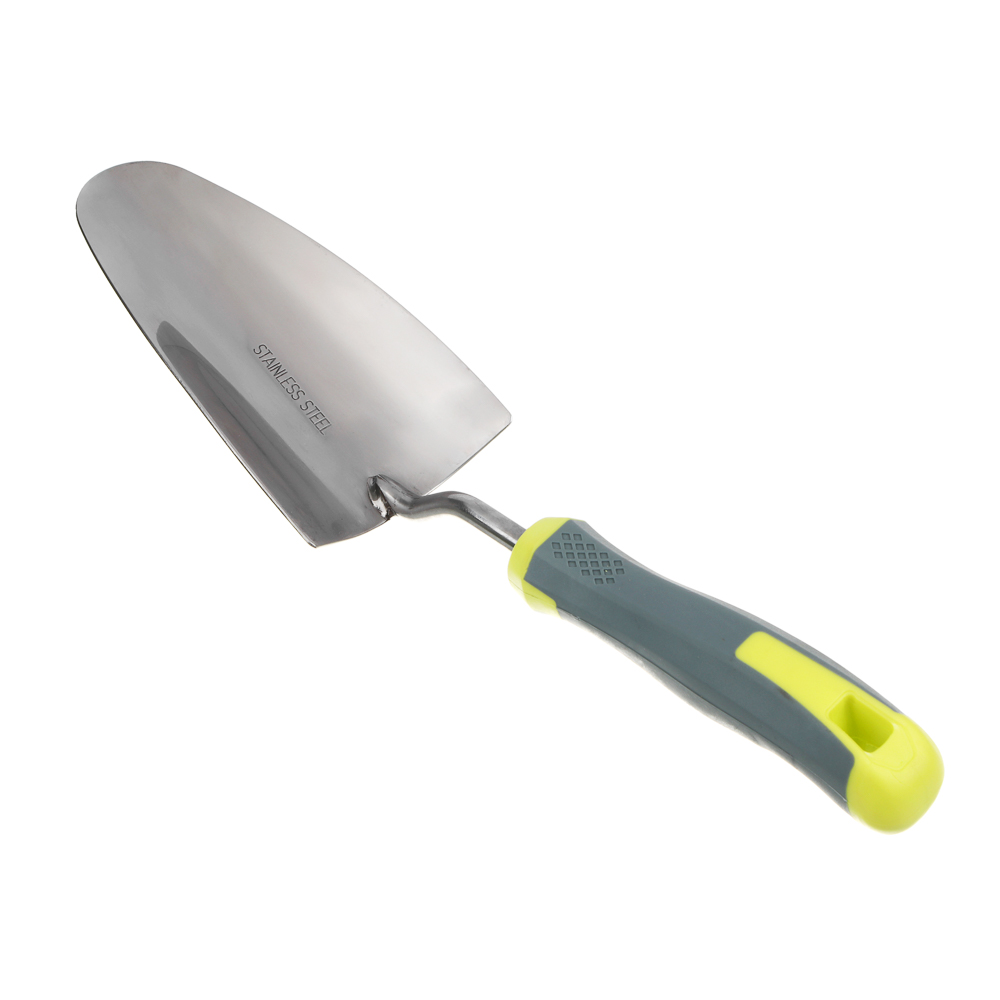 INBLOOM PROF+ Лопатка садовая, широкая, 33см, нерж. сталь, PP, TPR, арт.№ 181-041