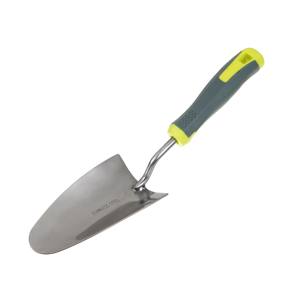 INBLOOM PROF+ Лопатка садовая, широкая, 33см, нерж. сталь, PP, TPR, арт.№ 181-041