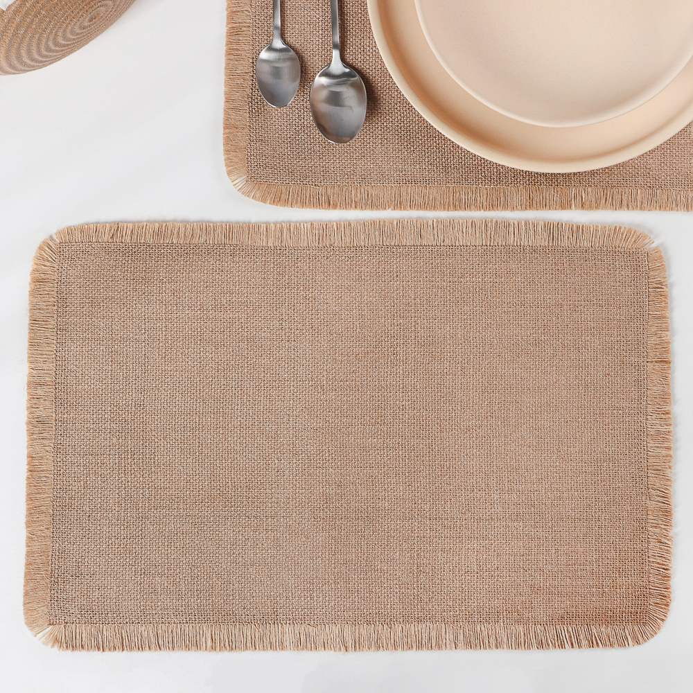 Подложка декоративная прямоугольная, 30x45см, джут, "ЭКО", арт.№ 890-374