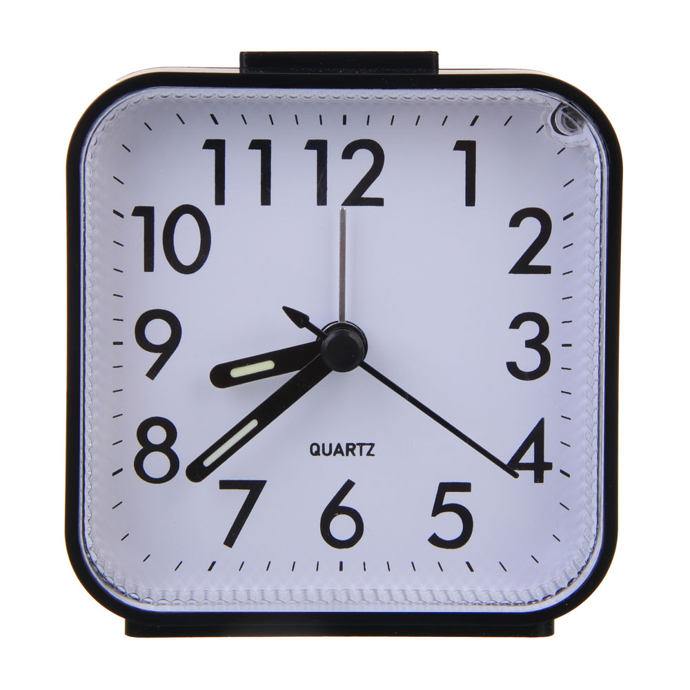 LADECOR CHRONO Будильник c подсветкой, 1*АА, 8x4,2x8 см, пластик, 4 цвета, арт.№ 529-045