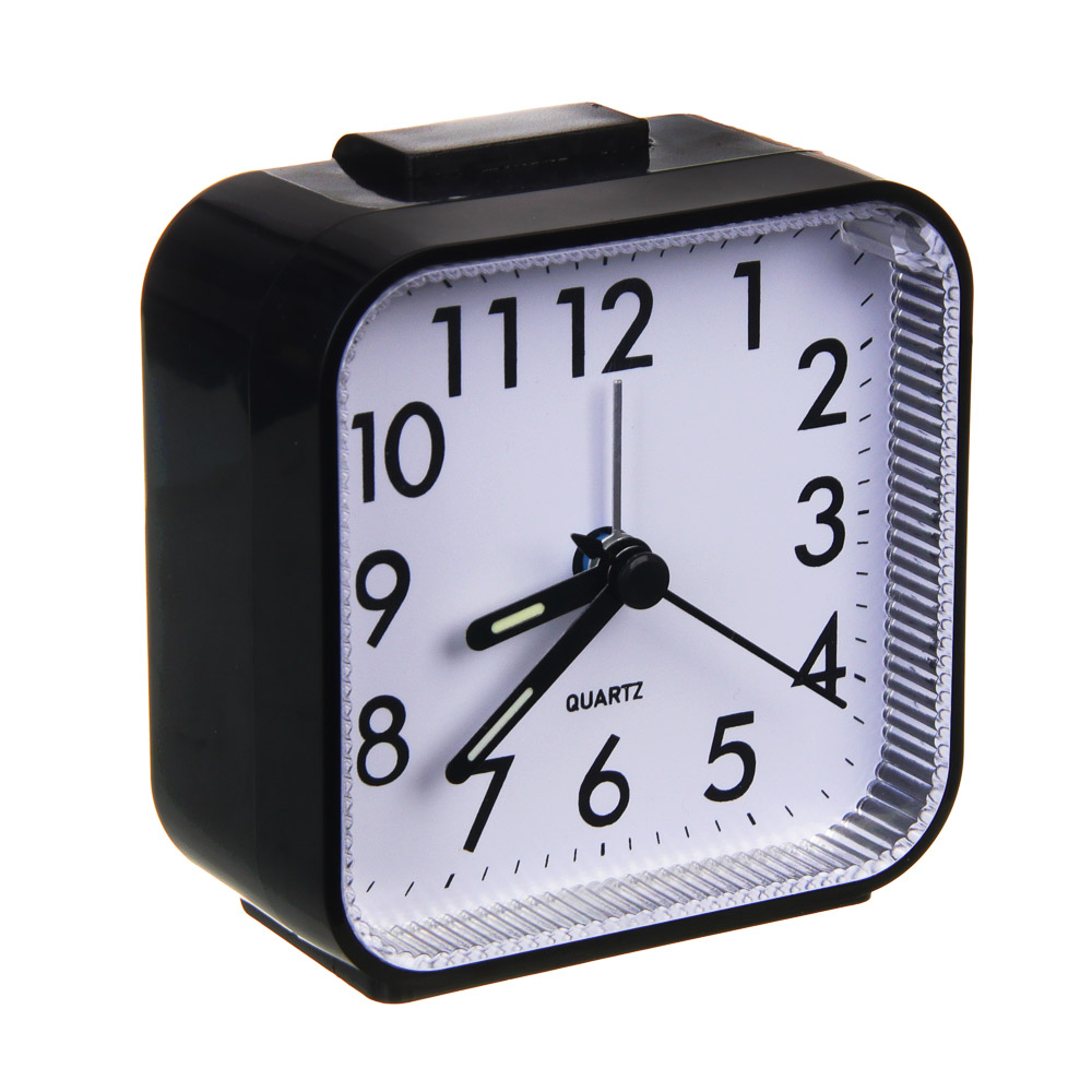 LADECOR CHRONO Будильник c подсветкой, 1*АА, 8x4,2x8 см, пластик, 4 цвета, арт.№ 529-045