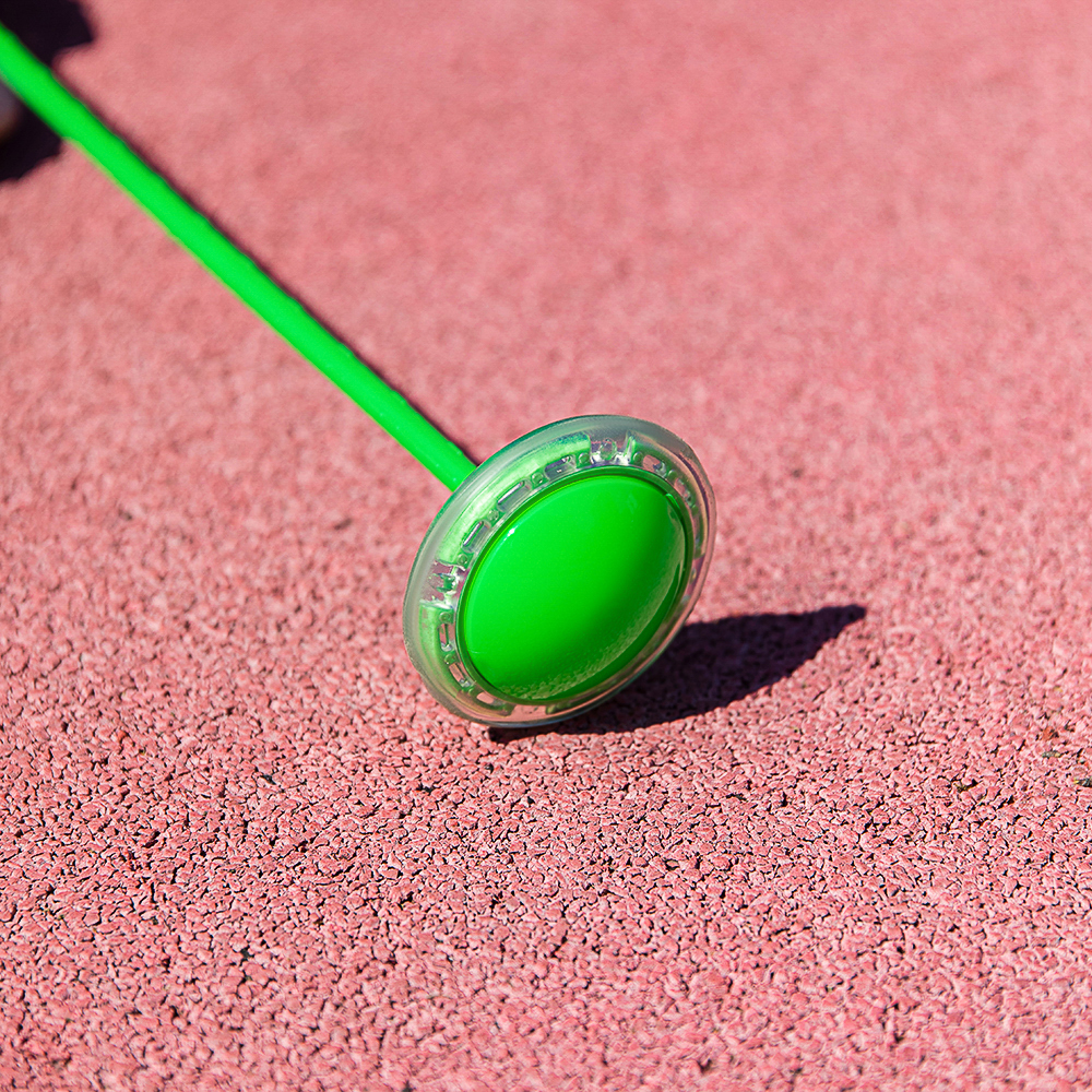 SILAPRO Нейроскакалка на ногу со светящимся роликом, PA,PP,PVC,PU,61x15x9см, 5 цветов, арт.№ 134-194