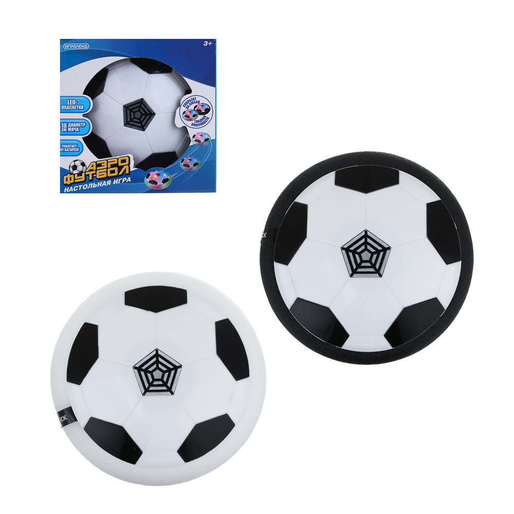 ИГРОЛЕНД Настольная игра "Аэрофутбол" , 4xAA, 18,5x7,2x18,2см, PP, 2 дизайна, арт.№ 896-075