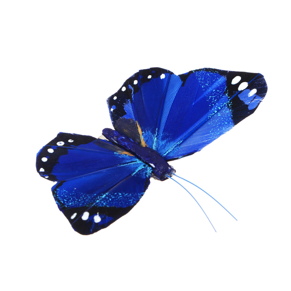 INBLOOM Бабочка декоративная Садовая на прищепке 8см, арт.№ 153-011