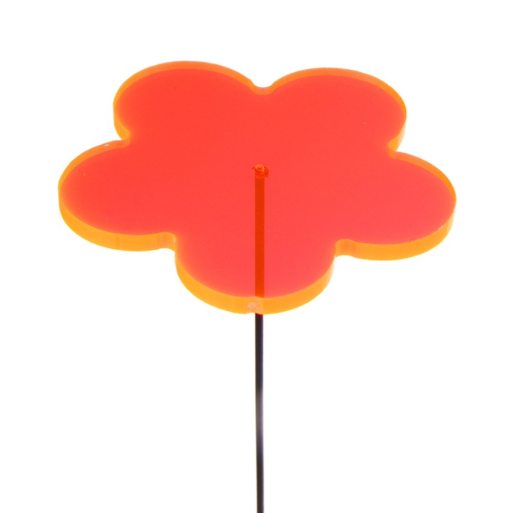 INBLOOM Фигурка декоративная на стержне Цветок 5,5x5,5x50см, акрил, металл, арт.№ 153-013